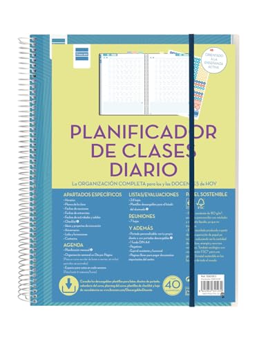 Finocam - Tagesplaner für Unterrichtsunterricht, 1 Tag, Sprache: Spanisch von Finocam