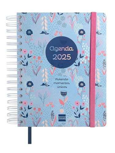 Finocam - Vitae 16 Monate 2024 2025 Wochenansicht Horizontal September 2024 - Dezember 2025 (16 Monate) Blau Spanisch von Finocam
