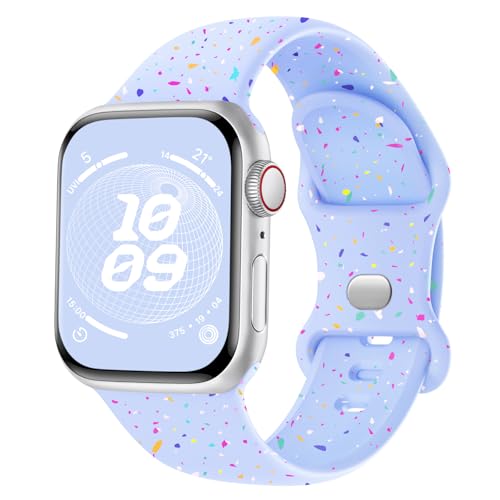 Finoriss Silikon Armband Kompatibel mit Apple Watch Armband 42mm 44mm 45mm 46mm 49mm, Sport Weich Band Kompatibel für iWatch SE Ultra Series 9 8 7 6 5 4 3 Damen Herren Blaugrau Finoriss Silikon Armband Kompatibel mit Apple Watch Armband 42mm 44mm 45mm 46mm 49mm, Sport Weich Band Kompatibel für iWatch SE Ultra Series 9 8 7 6 5 4 3 Damen Herren Blaugrau von Finoriss
