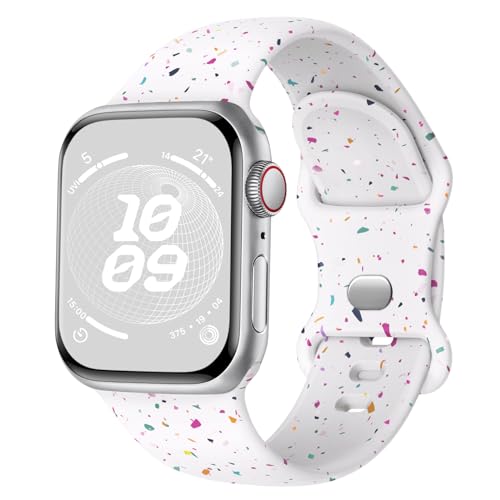 Finoriss Silikon Armband Kompatibel mit Apple Watch Armband 40mm 41mm 42mm 38mm, Sport Weich Band Kompatibel für iWatch SE Ultra Series 9 8 7 6 5 4 3 Damen Herren Rauchlila Finoriss Silikon Armband Kompatibel mit Apple Watch Armband 40mm 41mm 42mm 38mm, Sport Weich Band Kompatibel für iWatch SE Ultra Series 9 8 7 6 5 4 3 Damen Herren Rauchlila von Finoriss