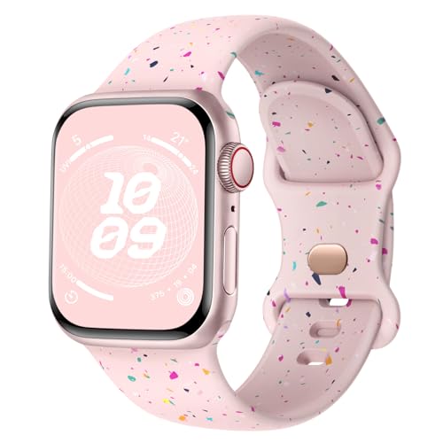 Finoriss Silikon Armband Kompatibel mit Apple Watch Armband 40mm 41mm 42mm 38mm, Sport Weich Band Kompatibel für iWatch SE Ultra Series 9 8 7 6 5 4 3 Damen Herren Rauchlila Finoriss Silikon Armband Kompatibel mit Apple Watch Armband 40mm 41mm 42mm 38mm, Sport Weich Band Kompatibel für iWatch SE Ultra Series 9 8 7 6 5 4 3 Damen Herren Rauchlila von Finoriss