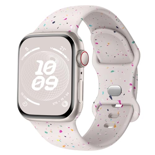 Finoriss Silikon Armband Kompatibel mit Apple Watch Armband 40mm 41mm 42mm 38mm, Sport Weich Band Kompatibel für iWatch SE Ultra Series 9 8 7 6 5 4 3 Damen Herren Rauchlila Finoriss Silikon Armband Kompatibel mit Apple Watch Armband 40mm 41mm 42mm 38mm, Sport Weich Band Kompatibel für iWatch SE Ultra Series 9 8 7 6 5 4 3 Damen Herren Rauchlila von Finoriss