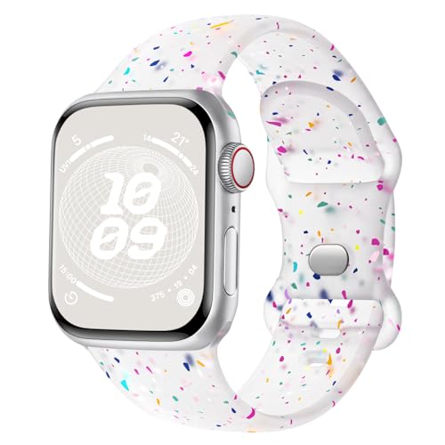 Finoriss Silikon Armband Kompatibel mit Apple Watch Armband 42mm 44mm 45mm 46mm 49mm, Sport Weich Band Kompatibel für iWatch SE Ultra Series 9 8 7 6 5 4 3 Damen Herren Blaugrau Finoriss Silikon Armband Kompatibel mit Apple Watch Armband 42mm 44mm 45mm 46mm 49mm, Sport Weich Band Kompatibel für iWatch SE Ultra Series 9 8 7 6 5 4 3 Damen Herren Blaugrau von Finoriss