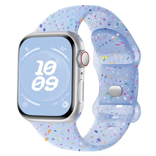Finoriss Silikon Armband Kompatibel mit Apple Watch Armband 40mm 41mm 42mm 38mm, Sport Weich Band Kompatibel für iWatch SE Ultra Series 9 8 7 6 5 4 3 Damen Herren Rauchlila Finoriss Silikon Armband Kompatibel mit Apple Watch Armband 40mm 41mm 42mm 38mm, Sport Weich Band Kompatibel für iWatch SE Ultra Series 9 8 7 6 5 4 3 Damen Herren Rauchlila von Finoriss