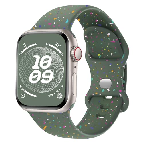 Finoriss Silikon Armband Kompatibel mit Apple Watch Armband 40mm 41mm 42mm 38mm, Sport Weich Band Kompatibel für iWatch SE Ultra Series 9 8 7 6 5 4 3 Damen Herren Rauchlila Finoriss Silikon Armband Kompatibel mit Apple Watch Armband 40mm 41mm 42mm 38mm, Sport Weich Band Kompatibel für iWatch SE Ultra Series 9 8 7 6 5 4 3 Damen Herren Rauchlila von Finoriss