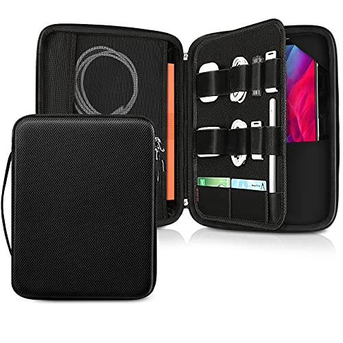 FINPAC Tasche Hülle für 13 Zoll iPad Air M3/M2 2025-2024, 13 Zoll iPad Pro M4 2024 OLED, 12,9" iPad Pro 6/5/ 4/3, Surface Pro 10/9, Tablet Tasche mit Zubehör Organizer für Kabel, USB Hub, Stift von FINTIE