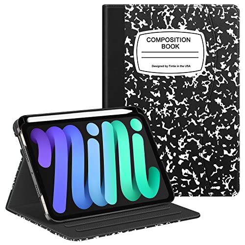 Fintie Folio-Schutzhülle für iPad Mini 6 2021, Multi-Winkel, Smart-Ständer, mit Stifthalter und Tasche, automatischer Schlaf-/Wachmodus für iPad Mini 6. Generation 8,3 Zoll, Kompositionsbuch Fintie Folio-Schutzhülle für iPad Mini 6 2021, Multi-Winkel, Smart-Ständer, mit Stifthalter und Tasche, automatischer Schlaf-/Wachmodus für iPad Mini 6. Generation 8,3 Zoll, Kompositionsbuch von FINTIE
