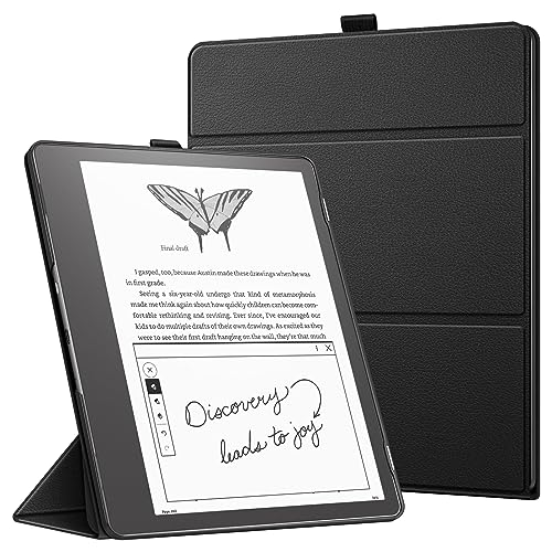 Fintie Hülle für Kindle Scribe 2024/2022 - Ultra Schlank Leicht Ständer Case mit Auto Schlaf/Wach für 10,2 Zoll Kindle Scribe 2024, Schwarz von FINTIE