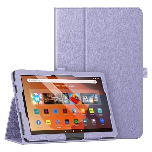 Fintie Hülle für Amazon Fire HD 10 Tablet 2023 13. Generation/Fire HD 10 2021 11. Generation - Folio Kunstleder Schutzhülle mit Auto Wake/Sleep Ständerfunktion, Fliederfarben Fintie Hülle für Amazon Fire HD 10 Tablet 2023 13. Generation/Fire HD 10 2021 11. Generation - Folio Kunstleder Schutzhülle mit Auto Wake/Sleep Ständerfunktion, Fliederfarben von FINTIE