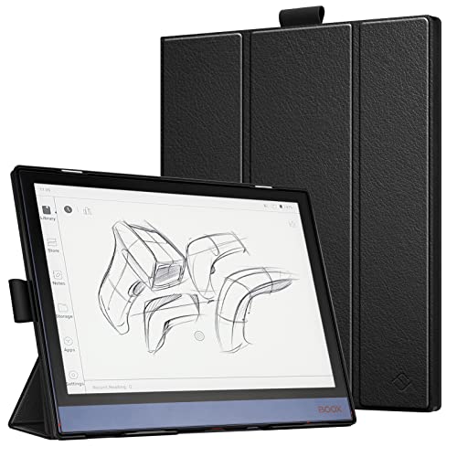 Fintie Hülle für BOOX Note Air2 Plus (2022) / Note Air2 (2021) Tablet 10,3 Zoll mit Stifthalter - Ultradünne Leichte Schutzhülle mit Auto Schlaf/Weck, Schwarz von FINTIE