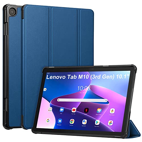 Fintie Hülle für Lenovo Tab M10 (3. Gen) Tablet 10,1" TB-328FU/TB-328XU, Ultradünne Schutzhülle mit Auto Schlaf/Wach Funktion, Nicht für Lenovo M10 Plus (3. Gen) Tablet 10.6", Blaugrün von Fintie