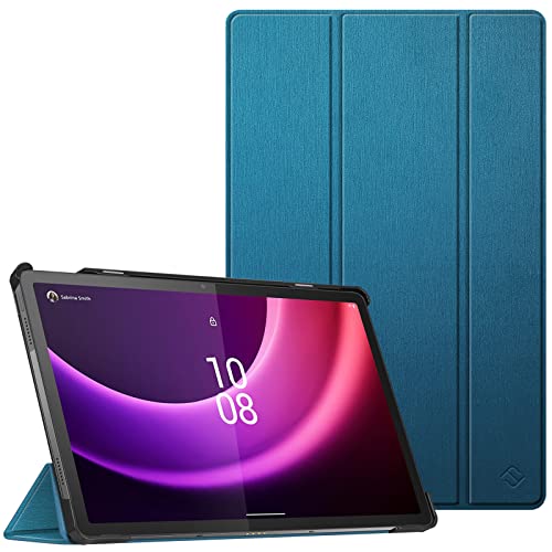 Fintie Hülle für Lenovo Tab P11 (2. Gen) Tablet 11,5" TB350FU/TB350XU 2022, Ultra Schlank Schutzhülle mit Auto Schlaf/Wach Funktion Standfunktion, Blaugrün von Fintie