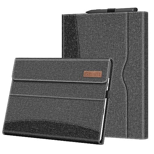 Fintie Hülle für Microsoft Surface Pro 11/10 / 9 (2024-2022) 13 Zoll - Multi-Sichtwinkel Kunstleder Tasche Schutzhülle mit Dokumentschlitze Stift Halter, Type Cover Kompatibel, Grau Fintie Hülle für Microsoft Surface Pro 11/10 / 9 (2024-2022) 13 Zoll - Multi-Sichtwinkel Kunstleder Tasche Schutzhülle mit Dokumentschlitze Stift Halter, Type Cover Kompatibel, Grau von FINTIE