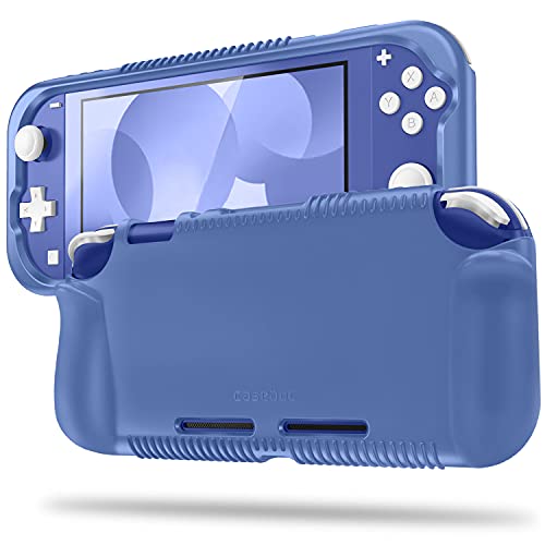 Fintie Hülle für Nintendo Switch Lite 2019 - Weiches Silikon [Stoßfest] [Anti-Rutsch] Schutzhülle mit ergonomischem Griff Design für Switch Lite Konsole (Marineblau) von Fintie