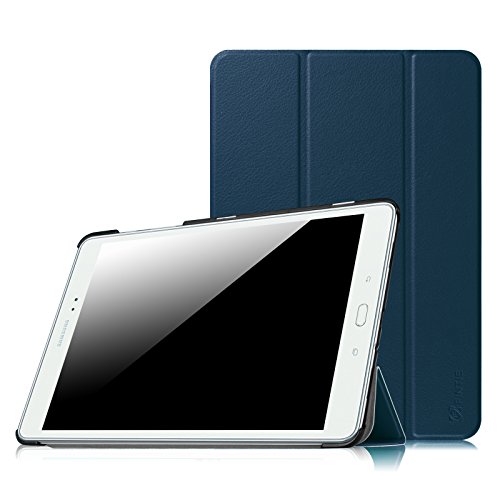 Fintie Hülle für Samsung Galaxy Tab A 9.7 Zoll T550N / T555N Tablet-PC - Ultra Schlank Superleicht Ständer SlimShell Cover Schutzhülle Etui mit Auto Schlaf/Wach Funktion, Marineblau von Fintie