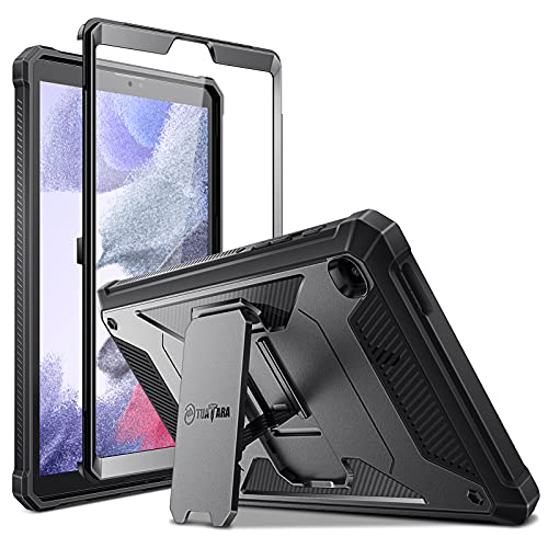 Fintie Hülle für Samsung Galaxy Tab A7 Lite 8.7 2021, Ganzkörper-Rugged Hybrid Stand Schutzhülle mit eingebauter Schutzfolie für Tab A7 Lite 8.7 Zoll SM-T220/T225/T227, Schwarz von Fintie