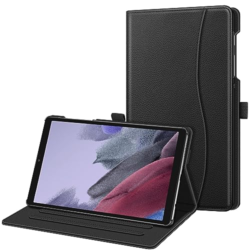 Fintie Hülle für Samsung Galaxy Tab A7 Lite 8.7 2021, Multi-Winkel Betrachtung Folio Schutzhülle, Dokumentschlitze für Galaxy Tab A7 Lite 8.7 Zoll SM-T225/T220, Schwarz von Fintie