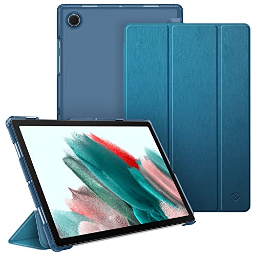 Fintie Hülle für Samsung Galaxy Tab A8 10.5 2022/2021, Ultradünn Schutzhülle mit Transparenter Rückseite Cover Auto Schlaf/Wach für Tab A8 10.5 Zoll SM-X200/X205/X207, Pfauenblau von Fintie