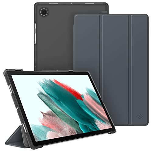 Fintie Hülle für Samsung Galaxy Tab A8 10.5 2022/2021, Ultradünn Schutzhülle mit Transparenter Rückseite Cover Auto Schlaf/Wach für Tab A8 10.5 Zoll SM-X200/X205/X207, Space Grau von Fintie