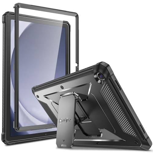 Fintie Hülle für Samsung Galaxy Tab A9 Plus 11 Zoll 2023, Ganzkörper-Rugged Hybrid Stand Schutzhülle mit eingebauter Schutzfolie für Tablet A9+11 Zolll SM-X210/X216/X218, Schwarz von Fintie