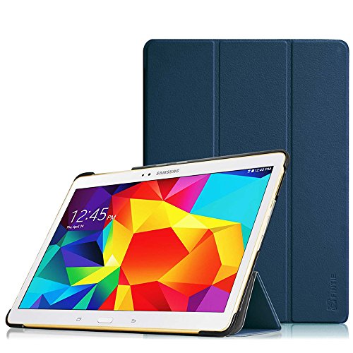 Fintie Hülle für Samsung Galaxy Tab S 10.5 T800 T805 (10,5 Zoll) Tablet-PC - Ultra Schlank superleicht Ständer SlimShell Cover Schutzhülle Etui Tasche mit Auto Schlaf/Wach Funktion, Marineblau von Fintie