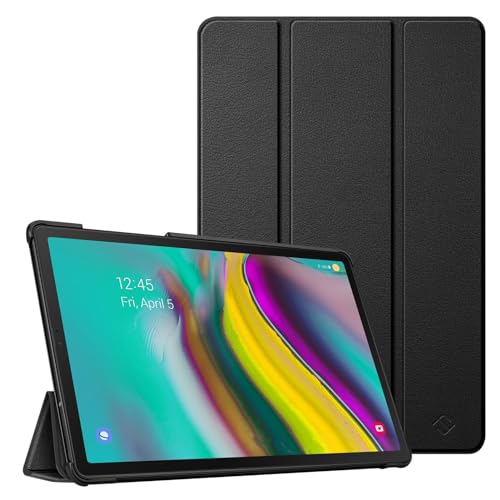 Fintie Hülle für Samsung Galaxy Tab S5e 10.5 SM-T720/T725 2019 Tablet - Ultra Schlank Superleicht Kunstleder Schutzhülle Cover Case mit Auto Schlaf/Wach Funktion, Schwarz Fintie Hülle für Samsung Galaxy Tab S5e 10.5 SM-T720/T725 2019 Tablet - Ultra Schlank Superleicht Kunstleder Schutzhülle Cover Case mit Auto Schlaf/Wach Funktion, Schwarz von FINTIE