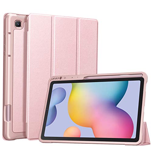 Fintie Hülle für Samsung Galaxy Tab S6 Lite 10,4 Zoll 2024/2022/2020 Tablet - Soft TPU Rückseite Gehäuse Schutzhülle mit Stifthalter, Auto Schlaf/Wach Funktion, Roségold Fintie Hülle für Samsung Galaxy Tab S6 Lite 10,4 Zoll 2024/2022/2020 Tablet - Soft TPU Rückseite Gehäuse Schutzhülle mit Stifthalter, Auto Schlaf/Wach Funktion, Roségold von FINTIE