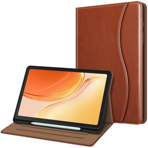 Fintie Hülle für Samsung Galaxy Tab S6 Lite 10.4 2024/2022/2020, Soft TPU Rückseite Gehäuse Schutzhülle mit S Pen Halter und Dokumentschlitze, Braun von Fintie