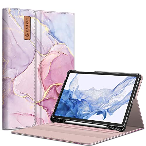 Fintie Hülle für Samsung Galaxy Tab S8 11 Zoll 2022 /S7 11 Zoll 2020, Multi-Winkel Betrachtung Folio Schutzhülle mit S Pen Halter Dokumentschlitze Auto Schlaf/Wach, Glorreicher Marmor von Fintie