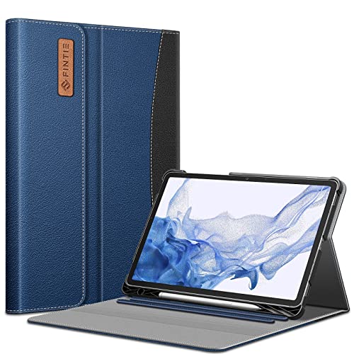Fintie Hülle für Samsung Galaxy Tab S8 11 Zoll 2022 /S7 11 Zoll 2020, Multi-Winkel Betrachtung Folio Schutzhülle mit S Pen Halter Dokumentschlitze Auto Schlaf/Wach, Marineblau von FINTIE