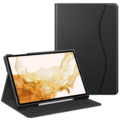 Fintie Hülle für Samsung Galaxy Tab S8 Plus 2022/S7 FE 2021/S7 Plus 2020 12.4 Zoll, Multi-Winkel Folio Schutzhülle mit S Pen Halter Dokumentschlitze und Auto Schlaf/Wach Funktion, Schwarz Fintie Hülle für Samsung Galaxy Tab S8 Plus 2022/S7 FE 2021/S7 Plus 2020 12.4 Zoll, Multi-Winkel Folio Schutzhülle mit S Pen Halter Dokumentschlitze und Auto Schlaf/Wach Funktion, Schwarz von FINTIE