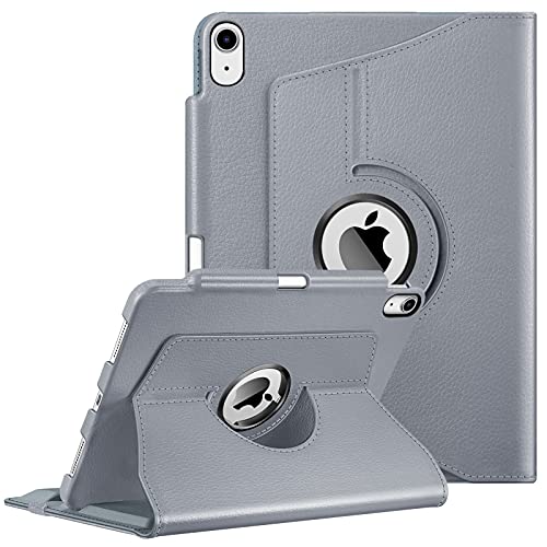 Fintie Hülle für iPad Air 11 Zoll (27,9 cm) M2 (2024), iPad Air 5th Generation (2022) / Air 4th Gen (2020) 10,9 Zoll (27,7 cm) mit Stifthalter, 360 Grad drehbare Schutzhülle, Ständer, wolkenblau von FINTIE