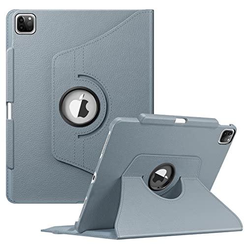 Fintie Drehbare Schutzhülle für iPad Pro 32,8 cm (12,9 Zoll) (6./5./4./3. Generation) 2022, 360-Grad-schwenkbare Standhülle mit Stifthalter, Auto-Sleep/Wake-Funktion, Wolkenblau von FINTIE
