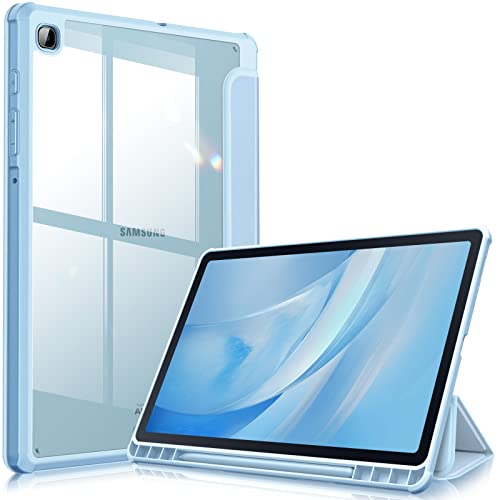 Fintie Hybrid Hülle für Samsung Galaxy Tab S6 Lite 10,4 Zoll 2024/2022/2020 Tablet - Stoßfeste Schutzhülle mit Transparent Hartschale und Stifthalter, Himmelblau von Fintie