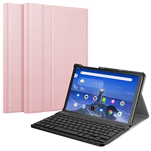 FINTIE Keyboard Case Compatible with Lenovo M10 FHD Plus 10.3" (TB-X606) (Spanish Layout), Rose Gold von FINTIE