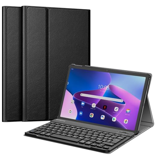 Fintie Keyboard Case for Lenovo Tab M10 Plus (3rd Gen) 10.6" 2022 Tablet (TB125/TB128) (Italian Layout), Schwarz von Fintie