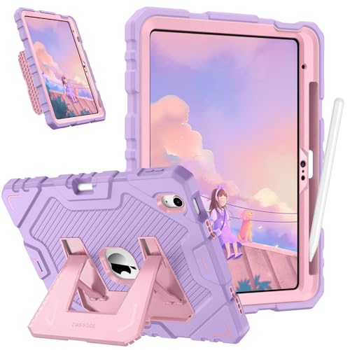 Fintie Kinder Hülle für iPad 11. Generation 2025 11 Zoll (A16), iPad 10. Generation 10.9 Zoll 2022 - robuste, stoßfeste Ganzkörper-Schutzhülle mit integriertem Ständer für Kinder, Lila von FINTIE