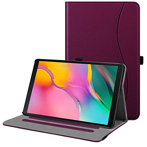 Fintie Schutzhülle für Samsung Galaxy Tab A 10.1 2019 Modell SM-T510/T515/T517, Multi-Angle Viewing Stand Cover mit Tasche, Lila von Fintie