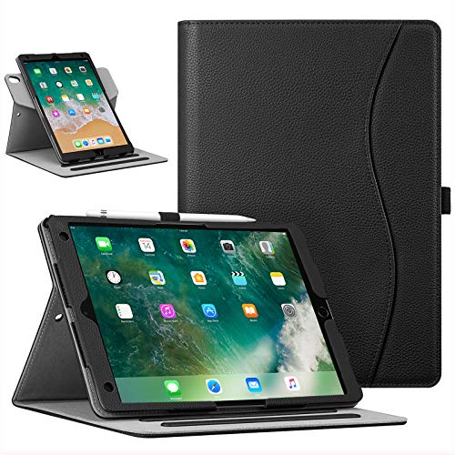 Fintie Schutzhülle für iPad Air (3. Generation) 10,5 Zoll 2019 / iPad Pro 10,5 Zoll 2017 – [Eckenschutz] 360 Grad drehbare Smart Schutzhülle Ständer Cover w/Stifthalter, Auto Sleep/Wake, Schwarz von Fintie