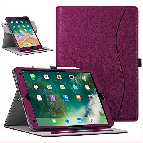 Fintie Schutzhülle für iPad Air (3. Generation) 26,7 cm (10,5 Zoll) 2019 / iPad Pro 10,5 Zoll 2017 - [Eckenschutz] 360 Grad drehbare Smart Schutzhülle mit Tasche, Stifthalter, Auto Sleep/Wake, Lila von Fintie