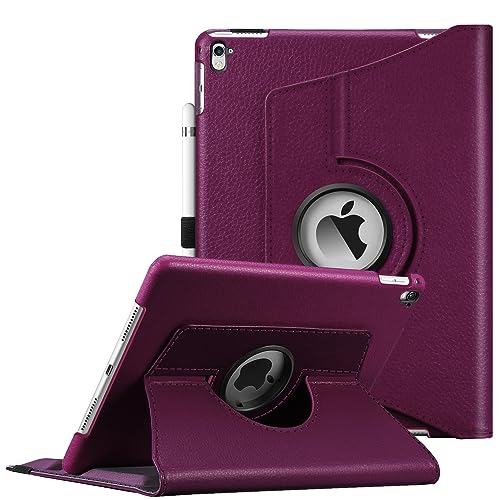 Fintie Schutzhülle für iPad Pro 9.7-360 Grad drehbarer Ständer Schutzhülle mit Smart Stand Cover Auto Sleep/Wake Funktion für iPad Pro 9.7 Zoll (2016 Version), Lila von FINTIE