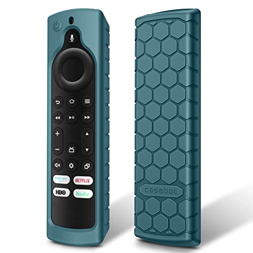 Fintie SilikonSchutzhülle für Amazon HisenseToshibaInsigniaPioneerFire TV 4SerieFire TV Omni (QLED) Series TVFernbedienung – [rutschfest] stoßfeste Abdeckung für Fire TV Alexa Voice Remote, von Fintie