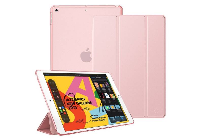 Fintie Tablet-Hülle Hülle für iPad 10.2 Zoll (9./8./7. Generation, Modell 2021/2020/2019) 10.2 Zoll, Ultradünn Cover mit transparenter Rückseite Abdeckung Auto Schlaf/Wach von Fintie