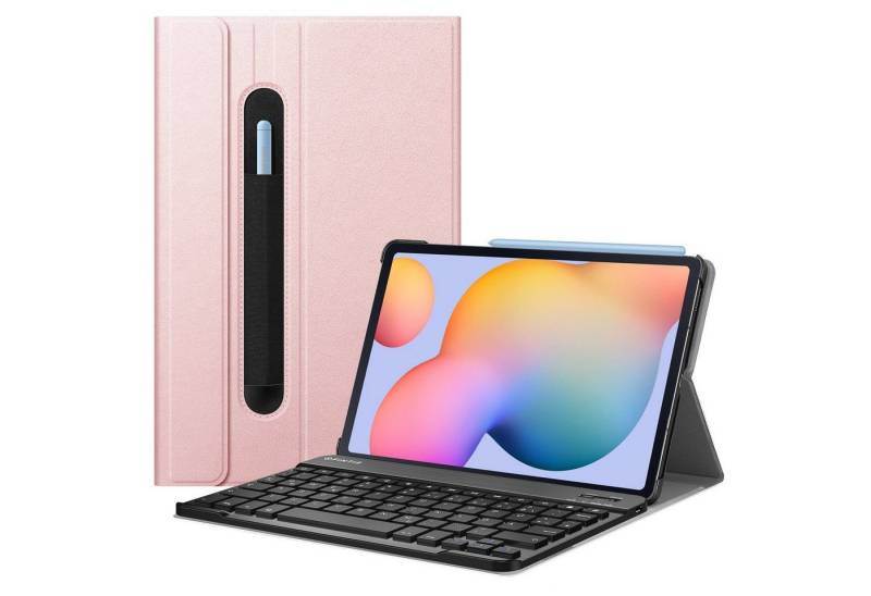 Fintie Tablet-Hülle Tastatur Hülle für Samsung Galaxy Tab S6 Lite 10.4 2022/2020 SM-P610/P613/P615/P619 - Keyboard Case mit Magnetisch Abnehmbarer Deutscher Tastatur von Fintie