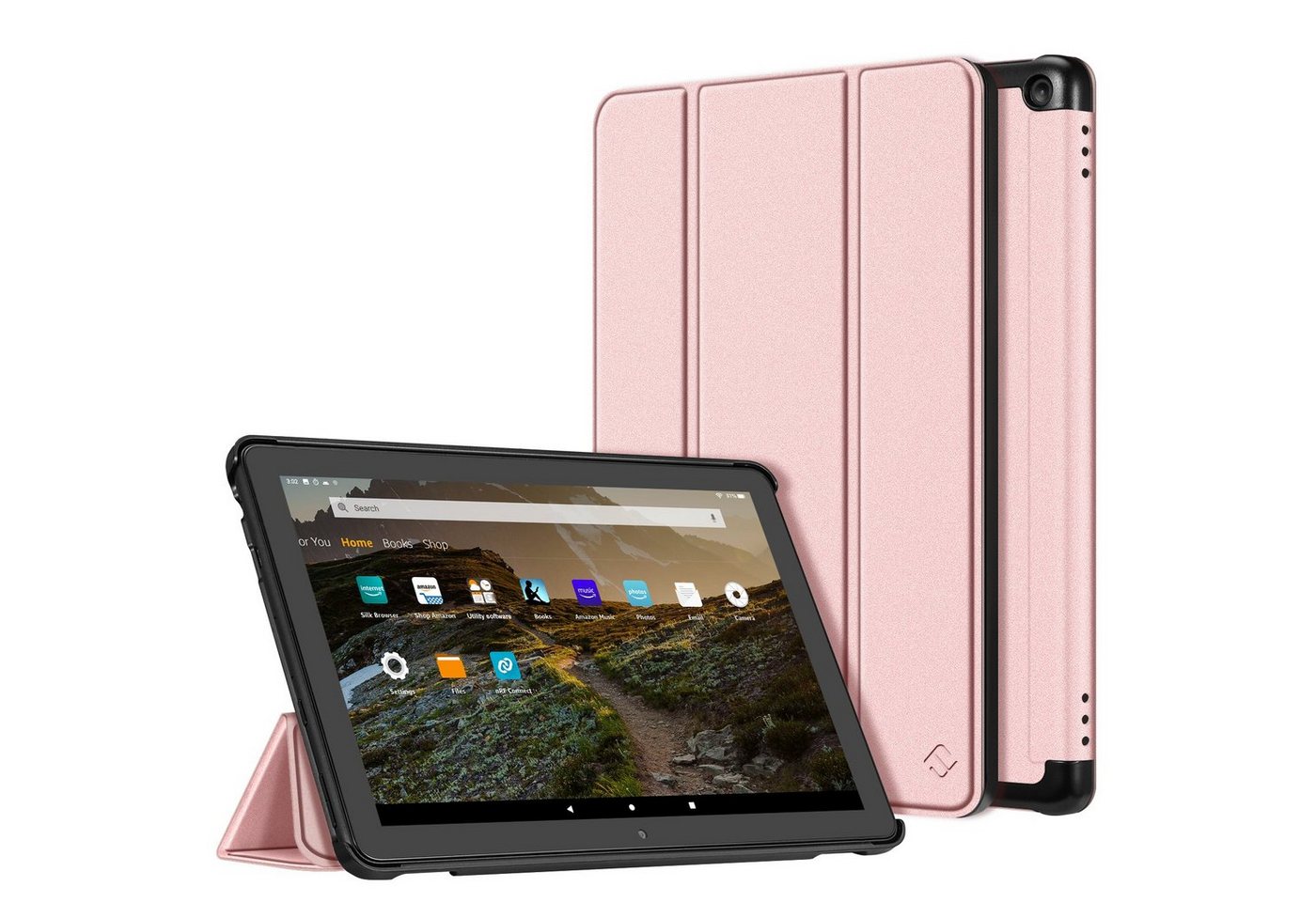 Fintie Tablet-Hülle für Das Neue Fire HD 10 und Fire HD 10 Plus Tablet (11. Gen, 2021), Ultradünne Leichte Schutzhülle mit Auto Schlaf/Wach Funktion von Fintie