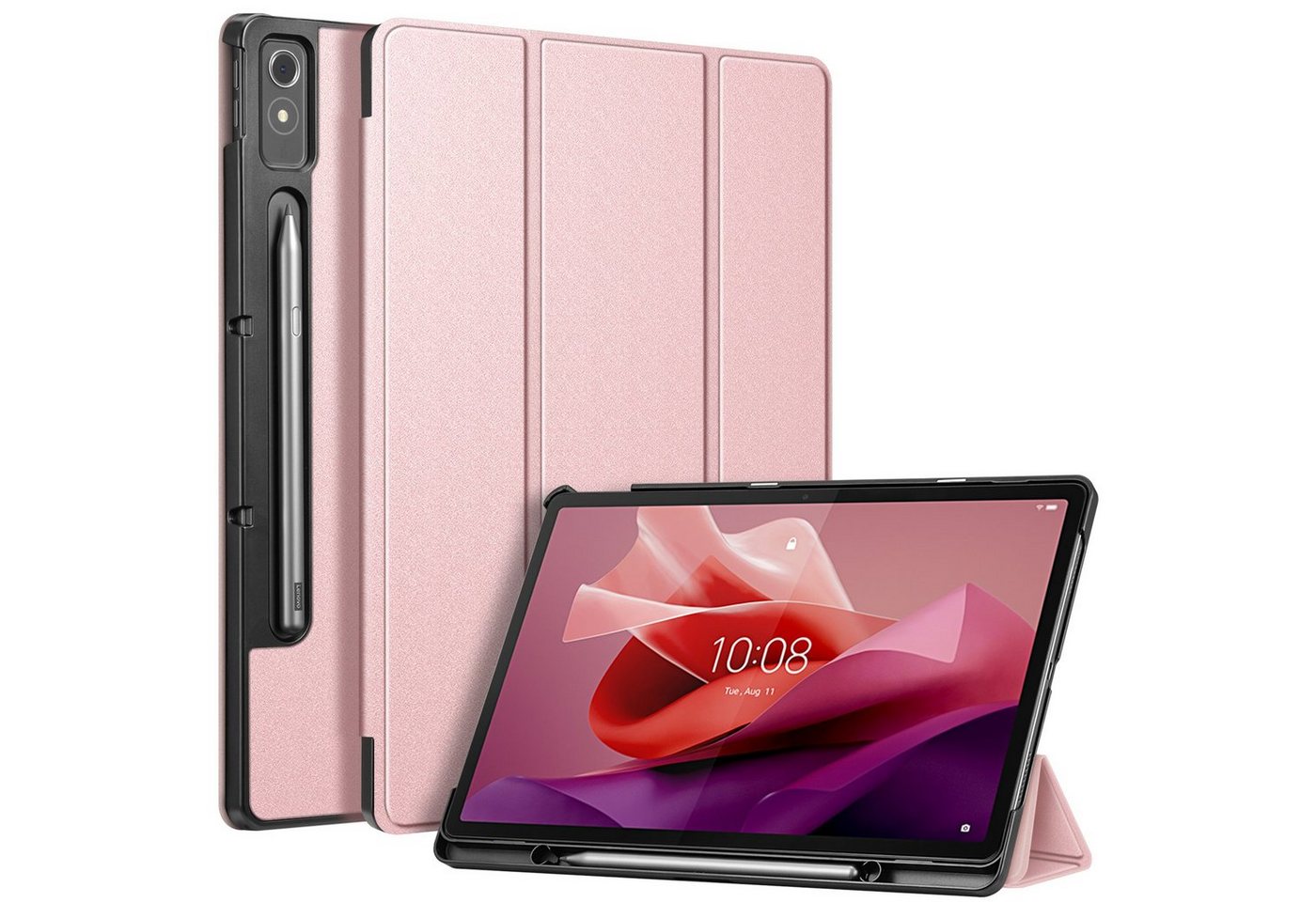 Fintie Tablet-Hülle für Lenovo Tab P12 12,7 Zoll TB370FU 2023, Case mit Auto Schlaf/Wach, Ultradünne Flip Cover mit Ständer Funktion und eingebautem Stifthalter von Fintie