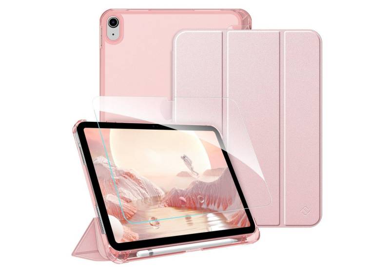 Fintie Tablet-Hülle für iPad 11 Generation 11'' 2025 (A16), iPad 10 Generation 10.9'' 2022, mit Schutzfolie-ultradünne transparente Rückseite Case mit Stifthalter von Fintie