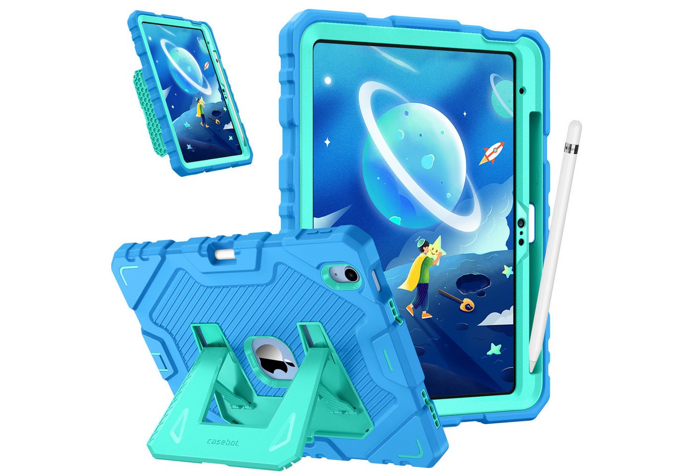 Fintie Tablet-Hülle für iPad 11. Generation 2025 (A16) 11'', iPad 10. Generation 2022, stoßfeste Ganzkörper-Hülle mit integriertem Ständer für Kinder von Fintie