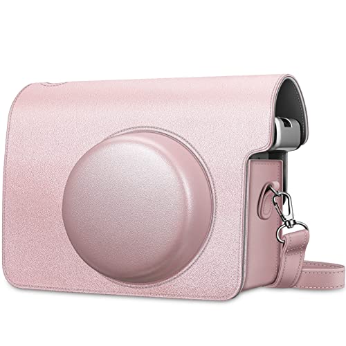 Fintie Tasche für Fujifilm instax Wide 300 Sofortbildkamera - Premium Reise Kameratasche Hülle Schutzhülle Abdeckung mit abnehmbaren Riemen, Roségold von Fintie