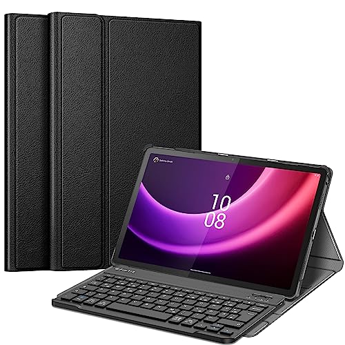 Fintie Tastatur Hülle für Lenovo Tab P11 (2nd Gen) 11.5 Zoll TB350FU/TB350XU 2022, Schutzhülle mit magnetisch Abnehmbarer Deutsches QWERTZ Bluetooth Keyboard, Nicht für Lenovo P11 11 Zoll, Schwarz von Fintie